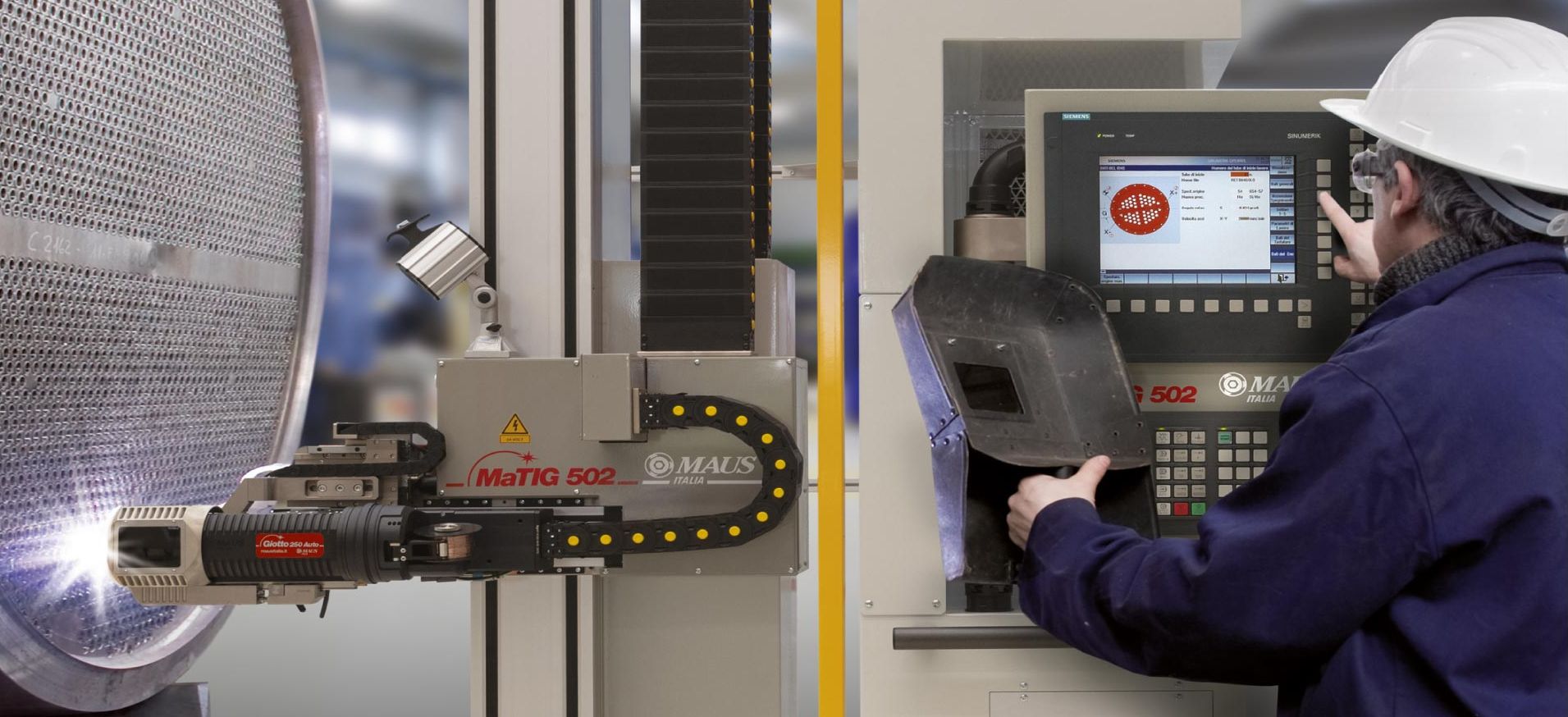 hibrid tube to tobesheet maus orbital welding