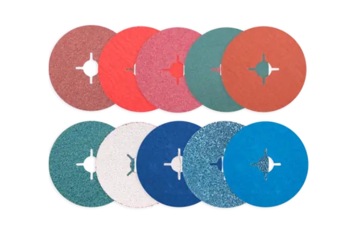 Fibre discs slotted polishing grinding pferd