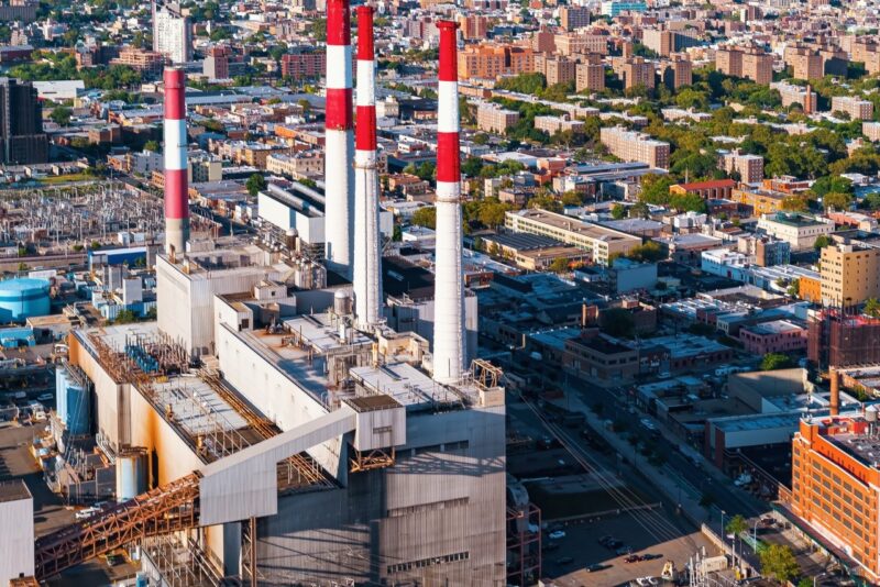 Aerial view of a power plant station in new york c 2026 01 11 10 29 04 utc