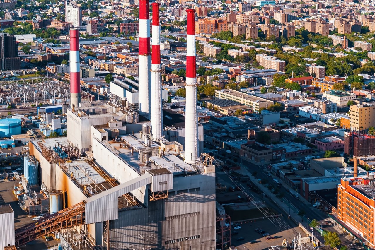 Aerial view of a power plant station in new york c 2026 01 11 10 29 04 utc