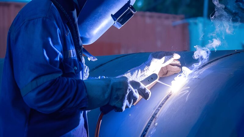 Pipa besi pipe fabrication site