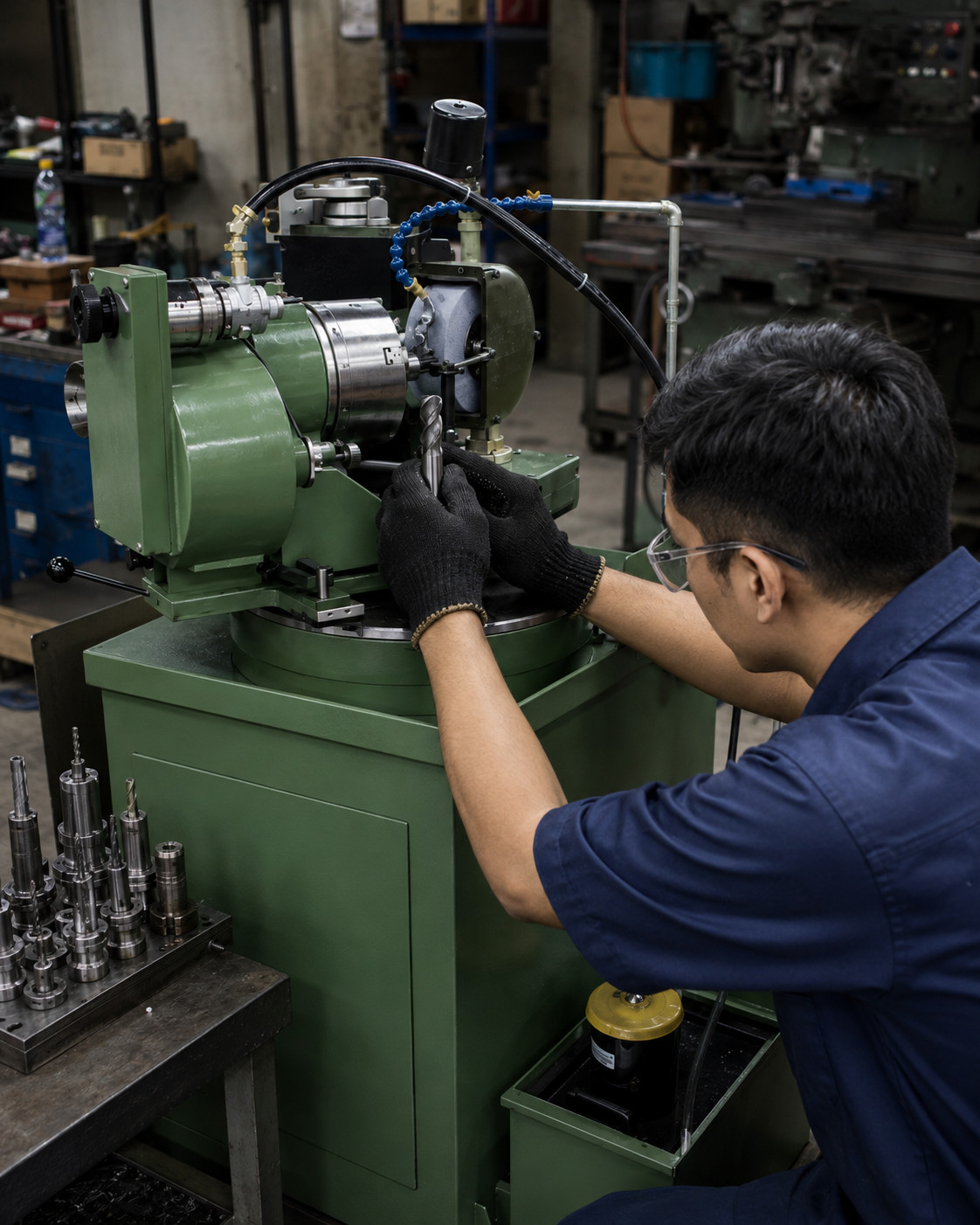 Rush machinery drill grinders 380 application